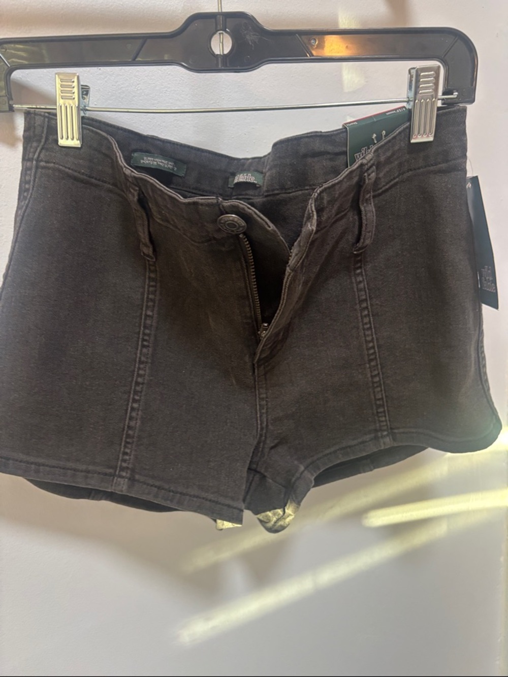 wild fable Black High-Rise Denim Shorts